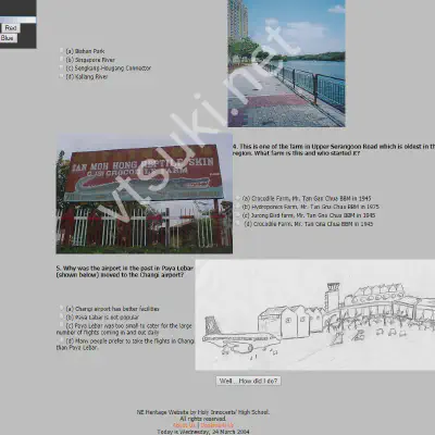 JavaScript quiz page for North East Virtual Heritage Trail.