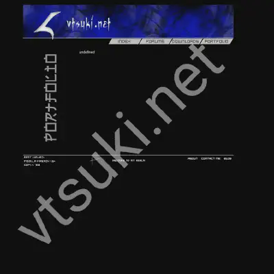 Portfolio page for vtsuki.net (no archives kept).