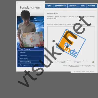 Presentation slide for FundzForFun school project.