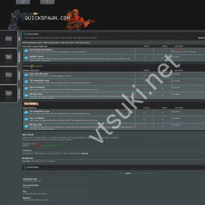 Forum homepage for games like Natural Selection 2 and Team Fortress 2.