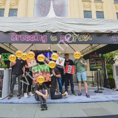 Event photo from Singapore Night Festival 2022 Minecraft pilot.