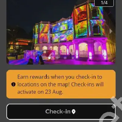 Audio story unlock interface for Night Festival app.